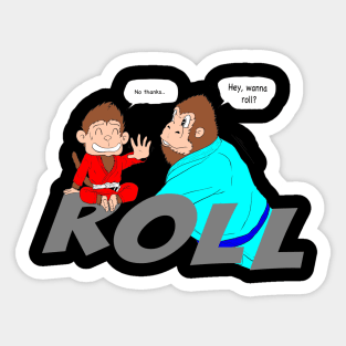 Monkey Roll Sticker